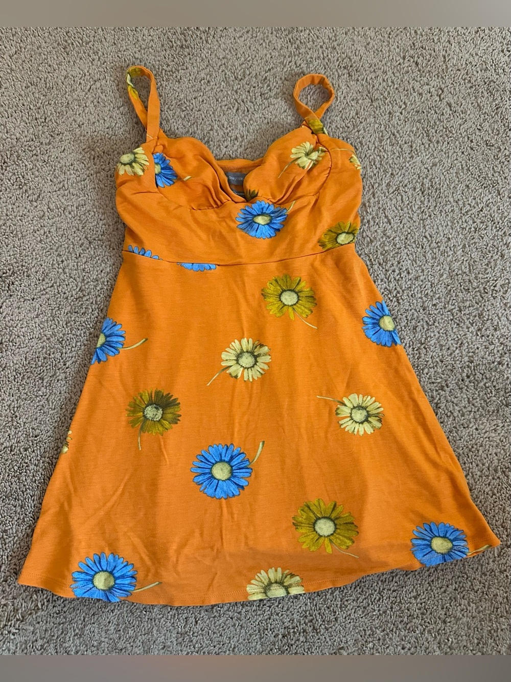 Urban Outfitters Orange Mini Sundress.